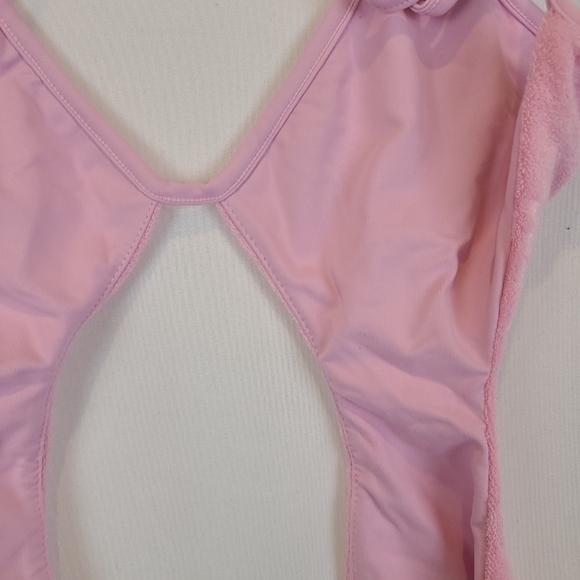 NEW Waydamin Monokini Pink Terry One Piece Bodysuit Swim Sz 2XL NWT $60 - Picture 10 of 11
